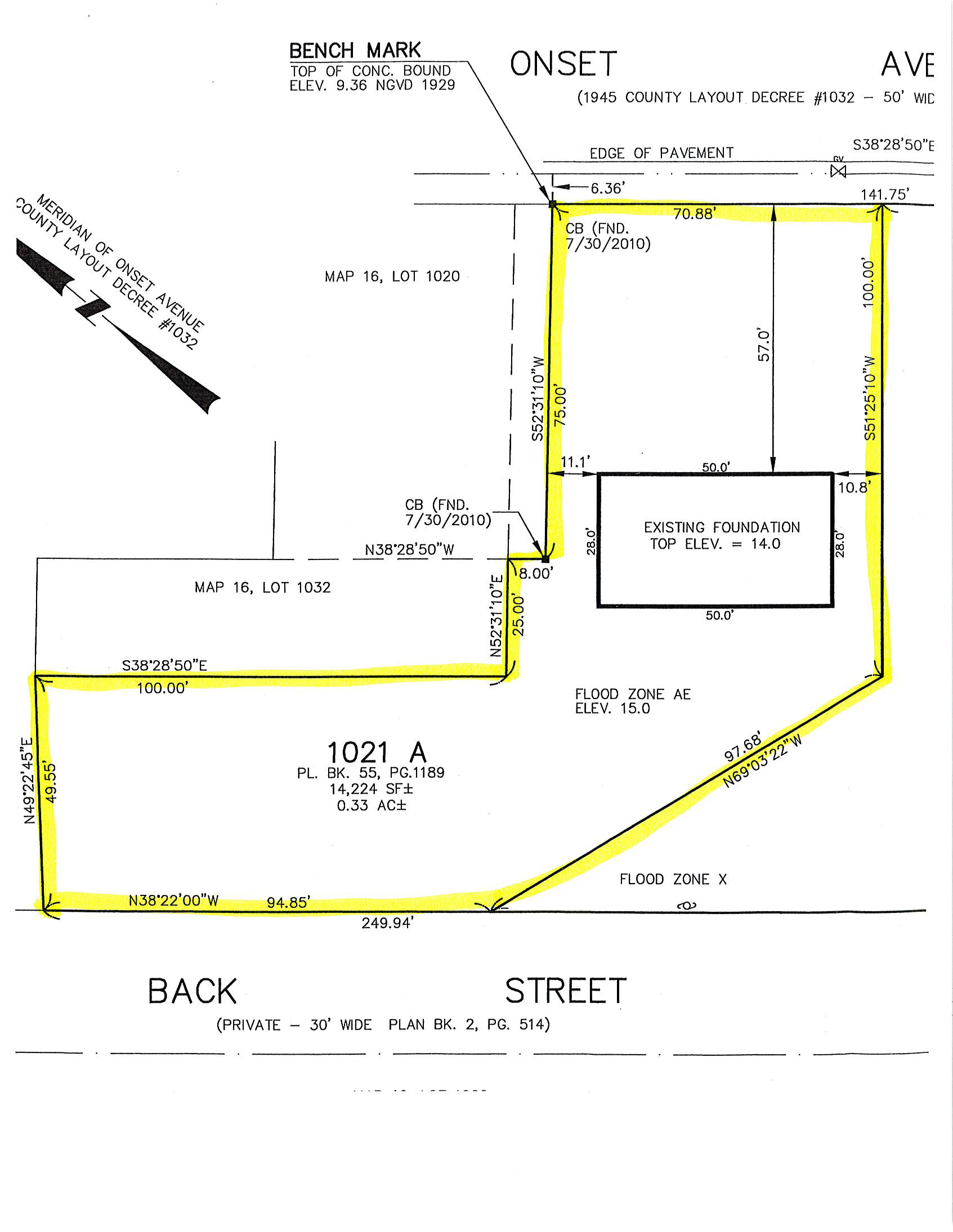 282a onset plot plan Divito Realty